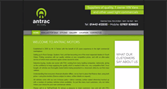 Desktop Screenshot of antracmotors.co.uk